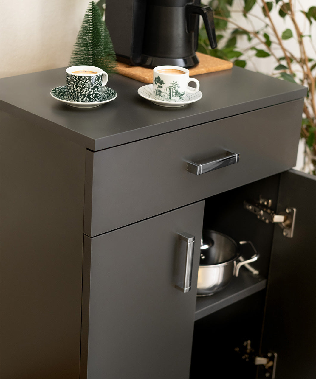 Bristol Çok Amaçlı Mutfak Dolabı, Kapaklı ve Çekmeceli