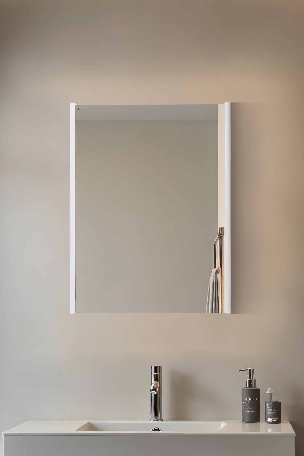 Aynalı Banyo Dolabı Tek Kapaklı 5560